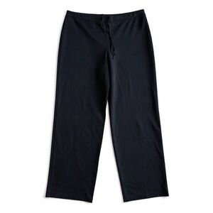 J. Crew Vintage Stretch Pull-On Straight Leg Pants Minimalist Trouser Black L